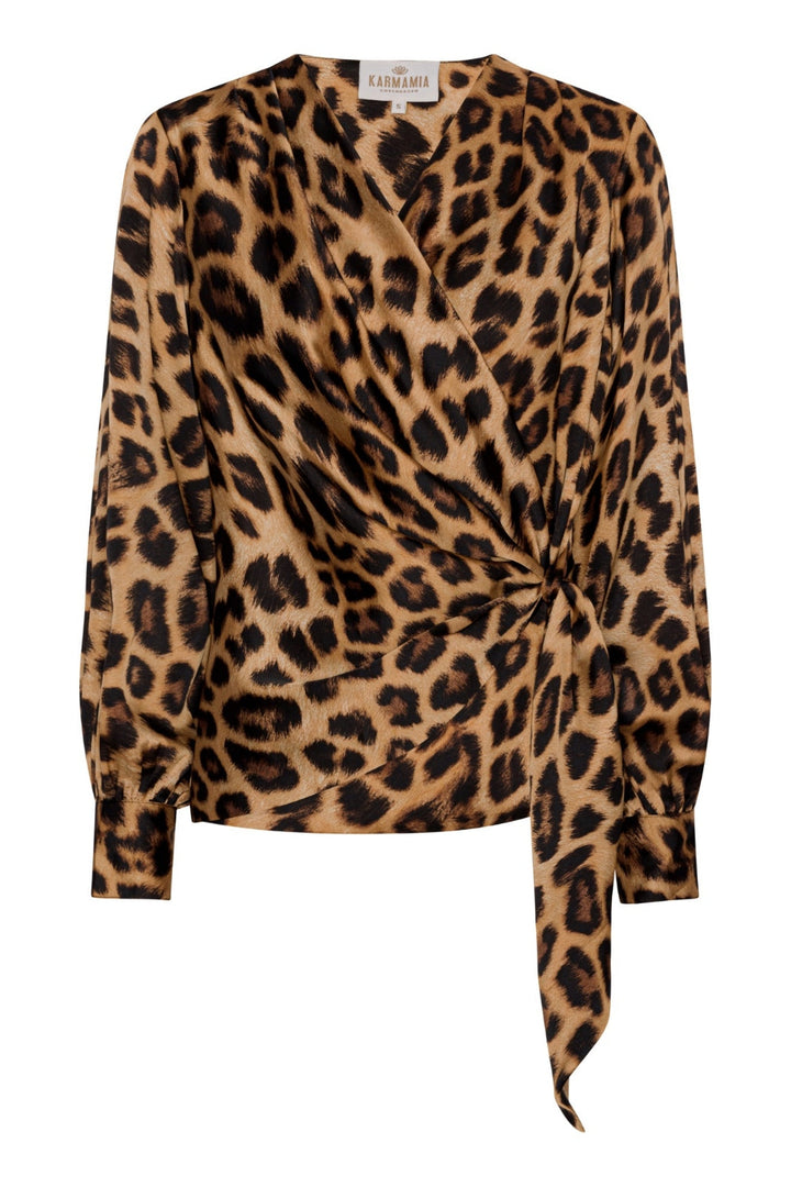 Forudbestilling - Karmamia - Ines Blouse - Leopard (September) Bluser