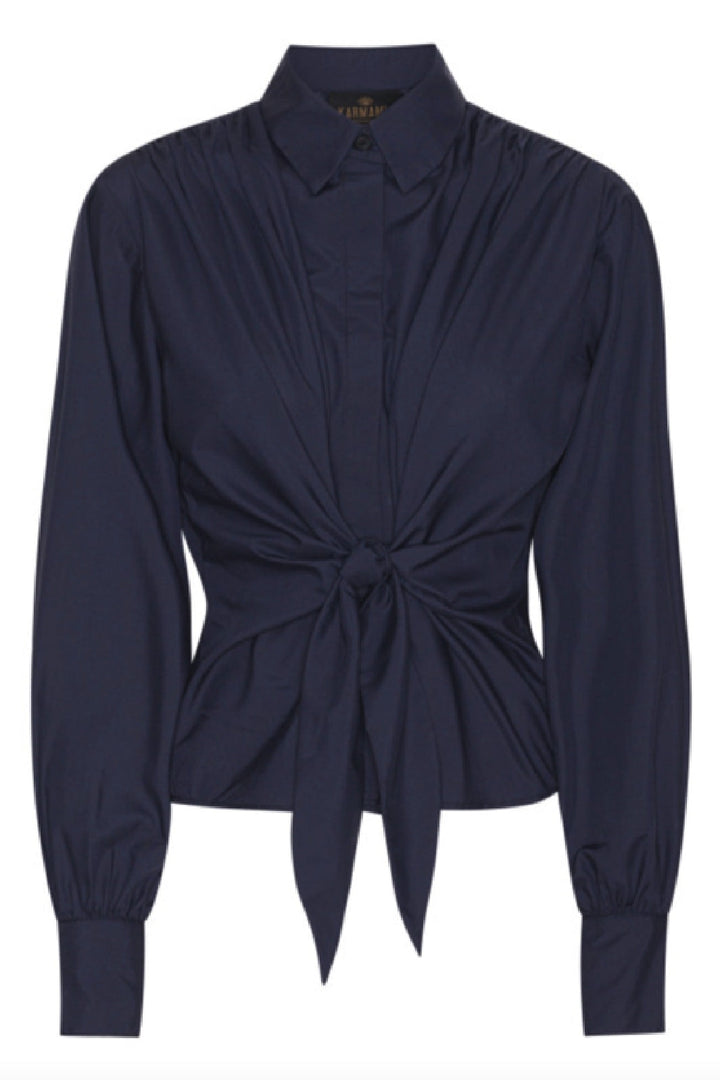 Karmamia - Lee Shirt - Navy Blue Cotton