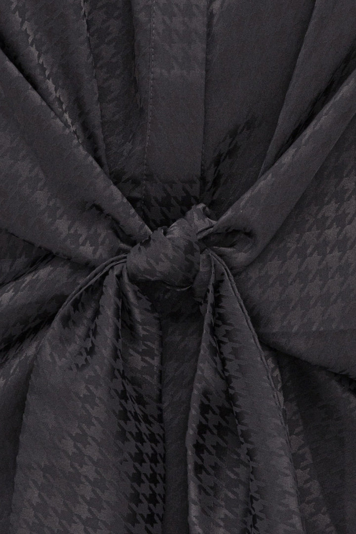 Forudbestilling - Karmamia - Lee Shirt - Navy Houndstooth (Start September) Skjorter