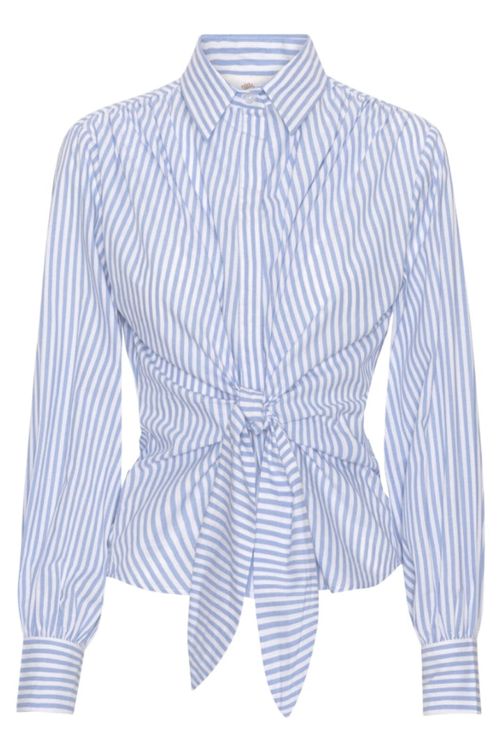 Forudbestilling - Karmamia - Lee Shirt - Sky Stripe Cotton - (Februar) Skjorter