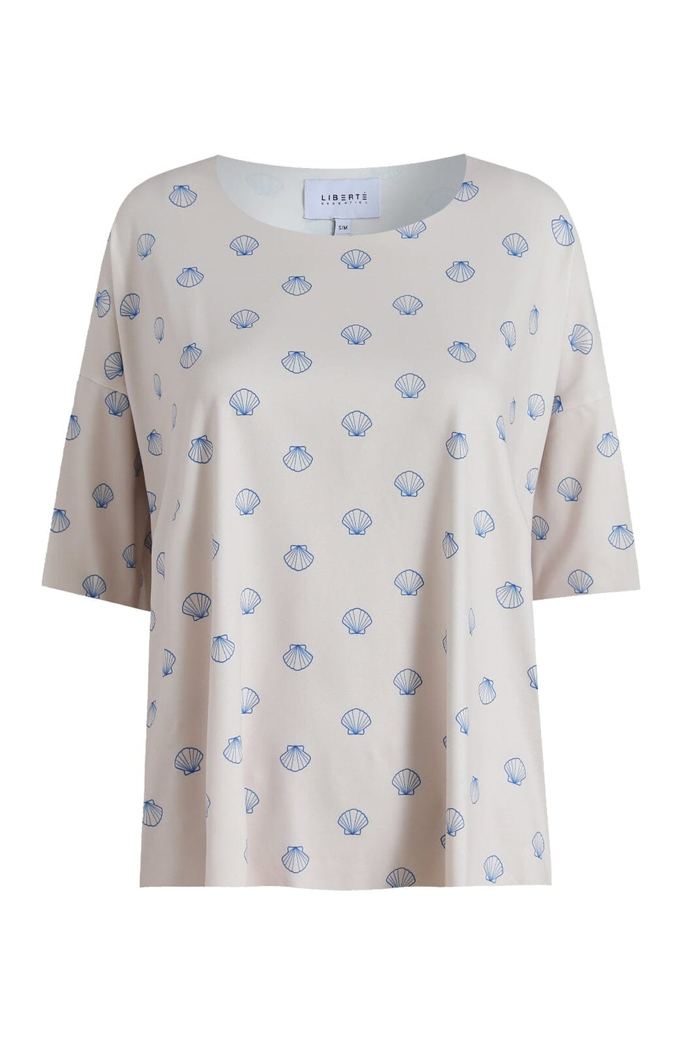 Liberte - Alma-Tshirt 9519 - Ivory Cobolt Shell