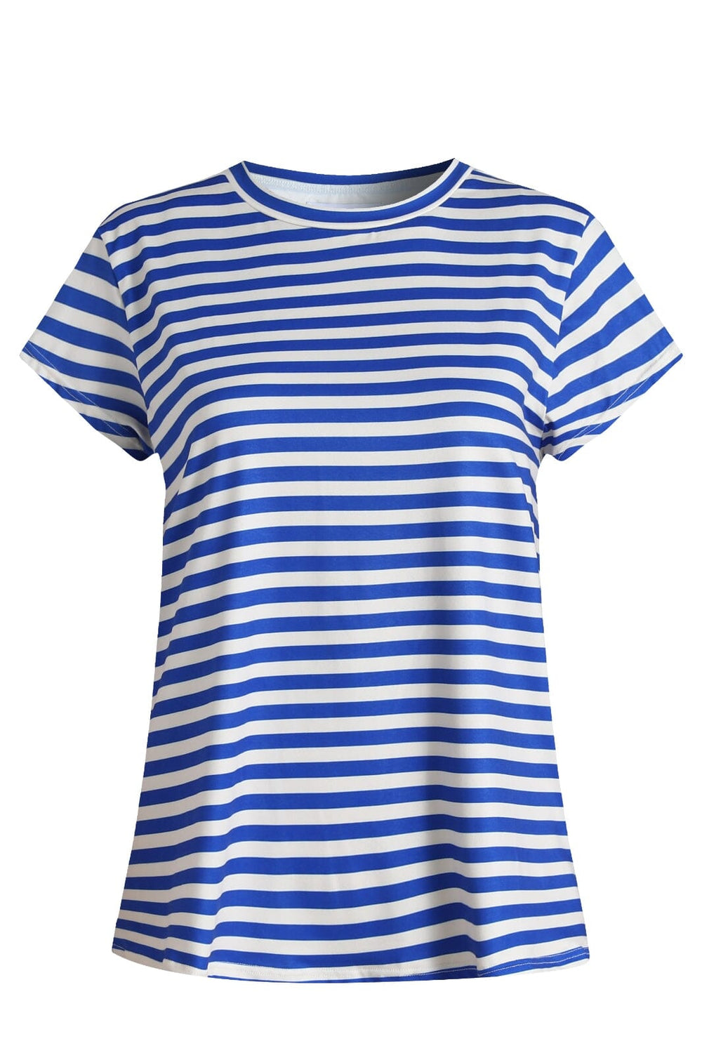 Liberte - Alma-U-Tshirt 9581 - Stripe Ivory Cobolt