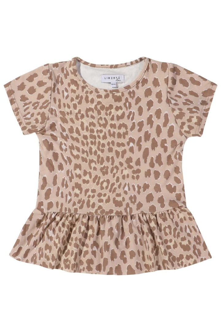 Liberte Ami - Alma-Frill-T-Shirt (Kids) 9649 - Desert Lux Leo