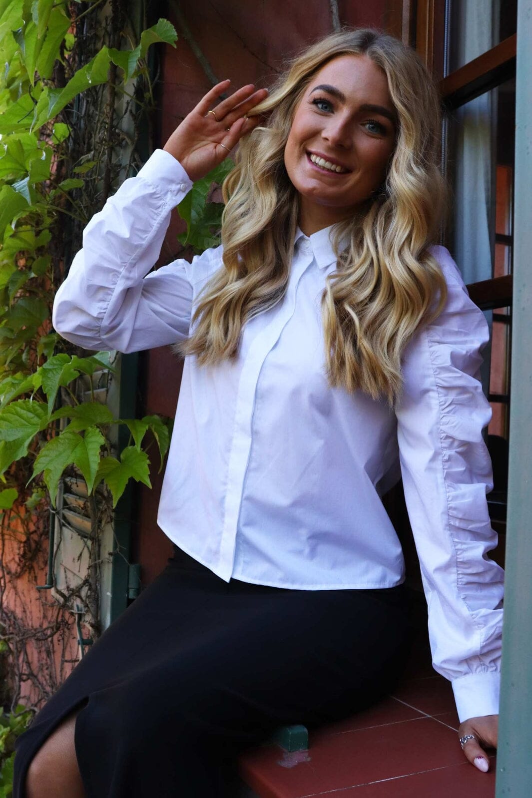 Forudbestilling - Liberte - Ester Ls Shirt 22249 - White