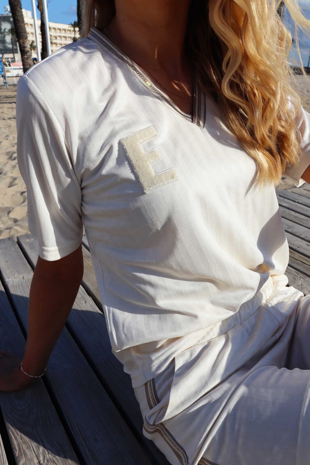 Liberte - Felia-Ss-Tshirt 22228 - Creme Simili