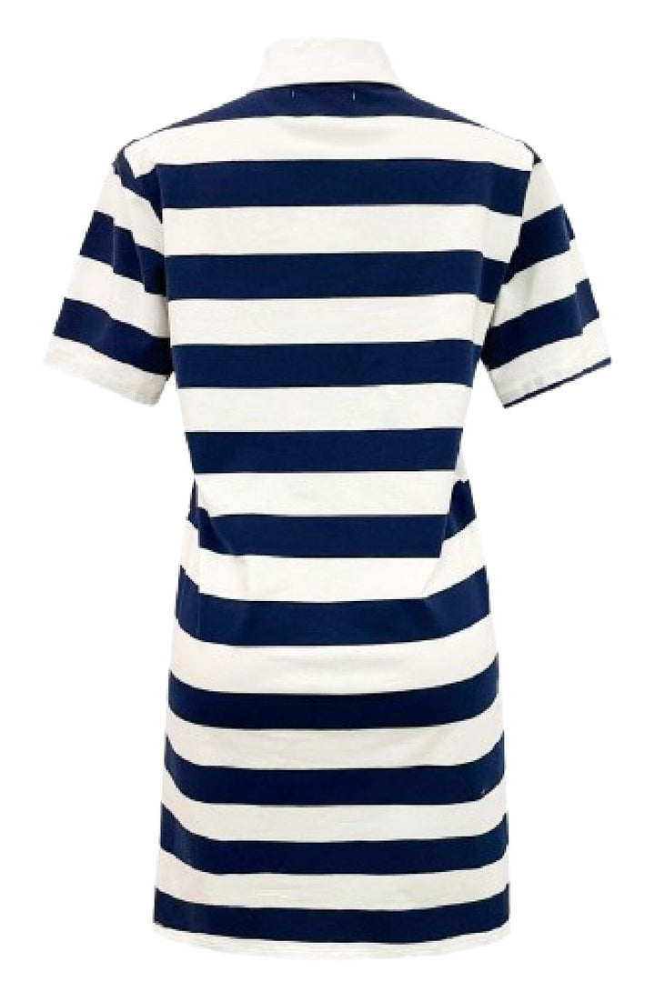 Liberte - Polo-Ss-Dress 22198 - Navy White Stripe