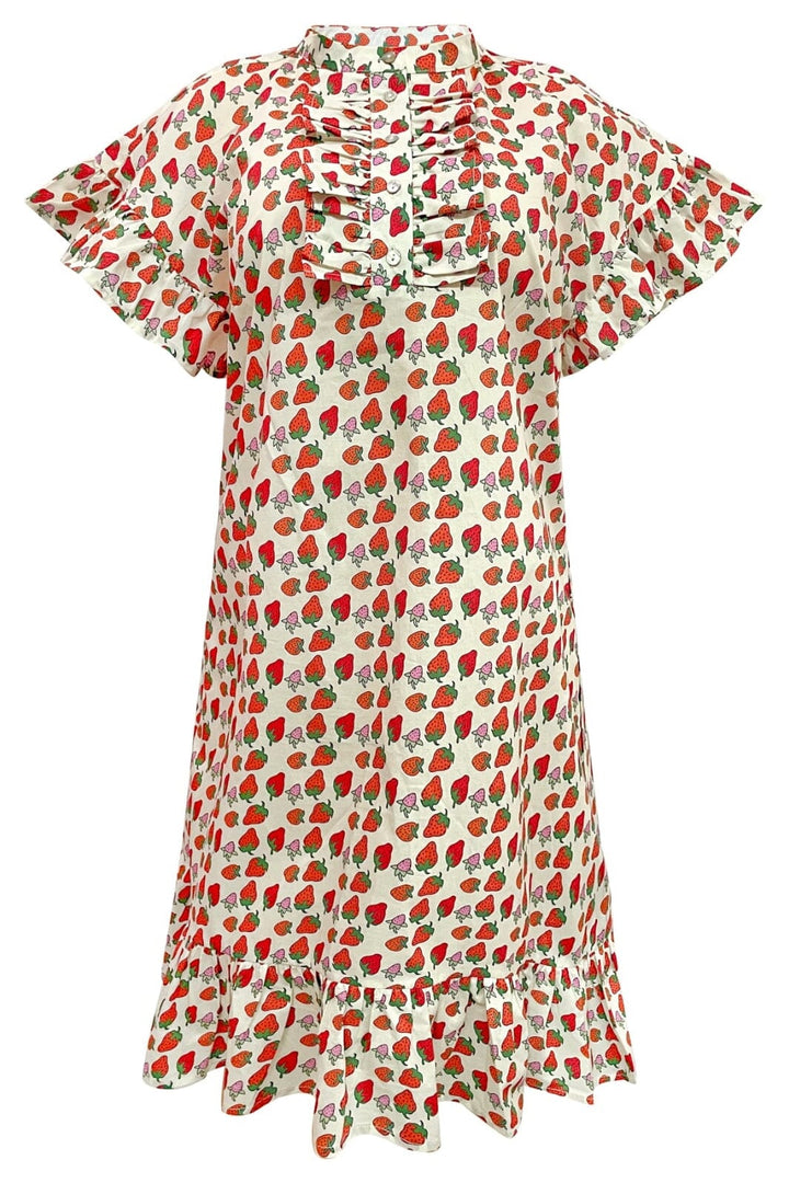 Liberte - Tia-Frill-Dress 22055 - Strawberry