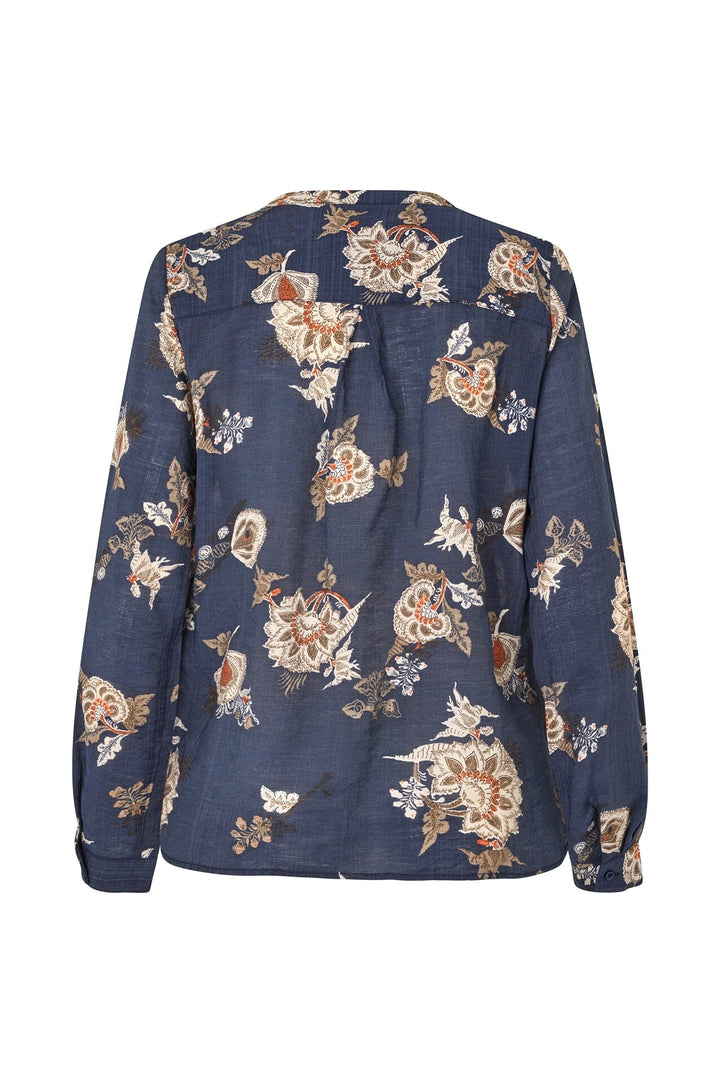 Forudbestilling - Lollys Laundry - Helenall Shirt Ls - 23 Dark Blue Skjorter