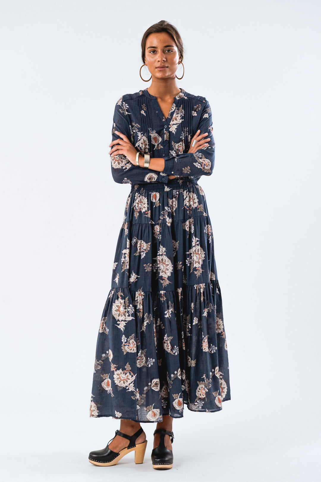 Forudbestilling - Lollys Laundry - Helenall Shirt Ls - 23 Dark Blue Skjorter