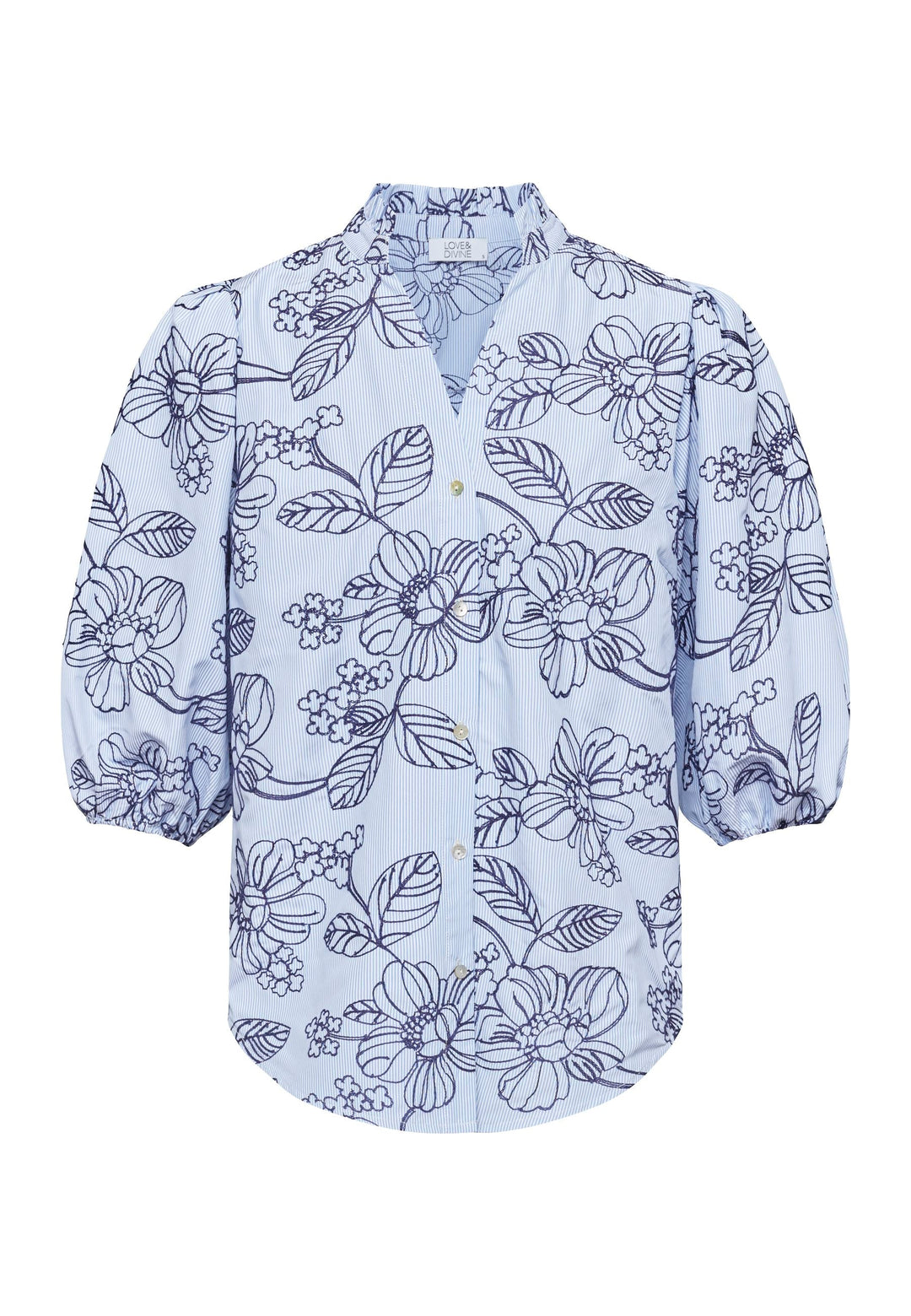 Forudbestilling - Love & Divine - Love456-5 18683 - 832 - Blue Stripe Skjorter