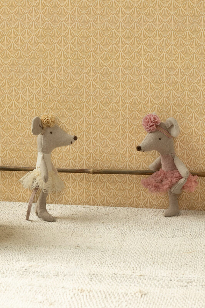 Maileg - Ballerina Mus, Lillesøster - Råhvid