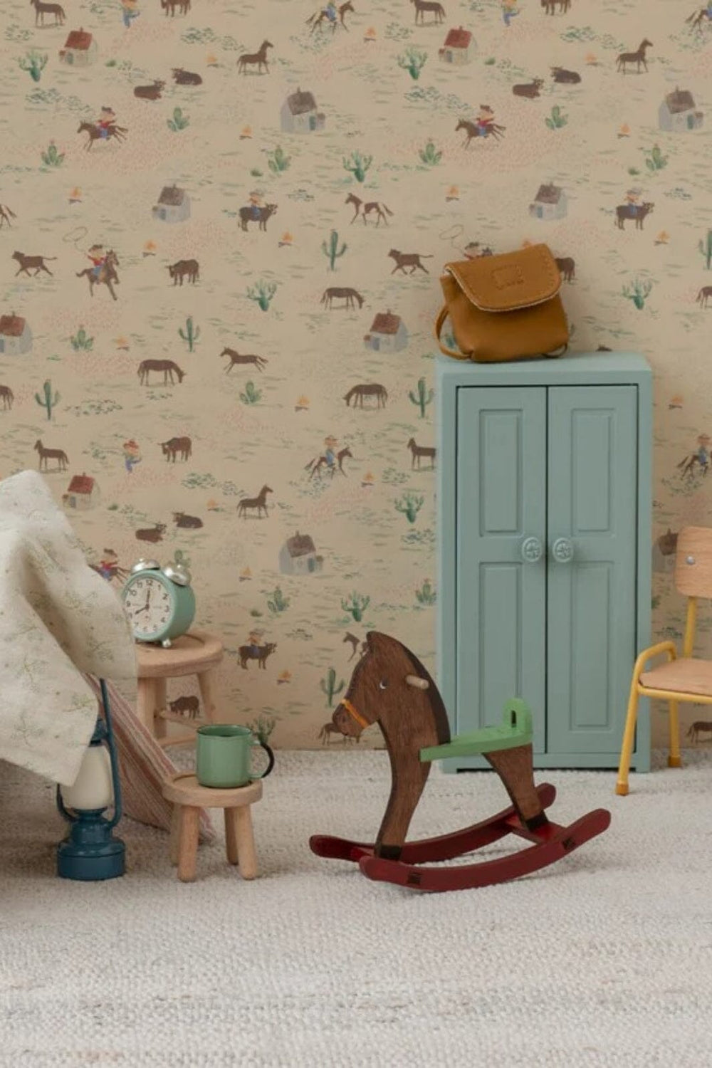 Maileg - Gyngehest, Mus - Mørk Brun - Bigsister/Brother