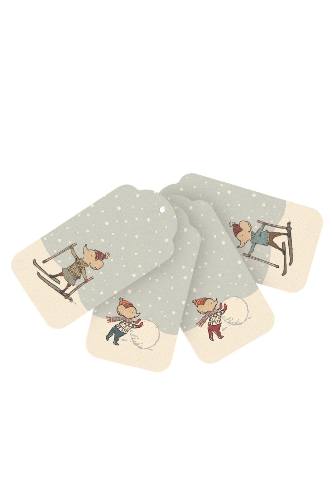 Maileg - Julegavemærker, 12 Stk