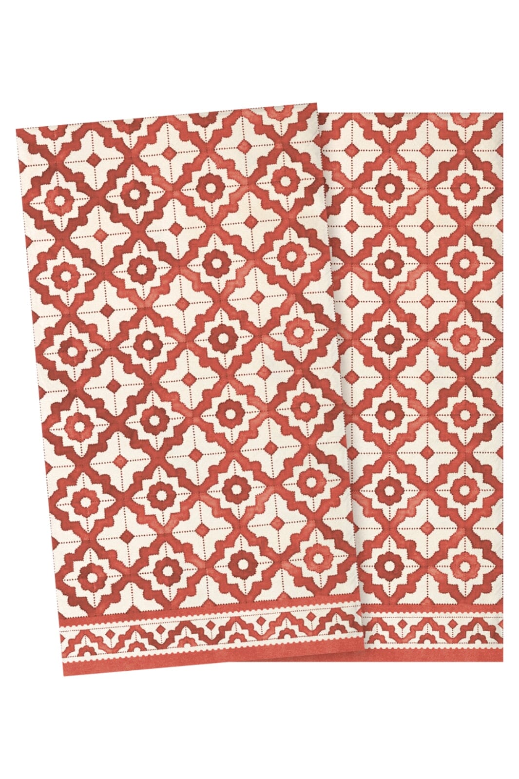 Maileg - Servietter, Mosaik Large - Rød