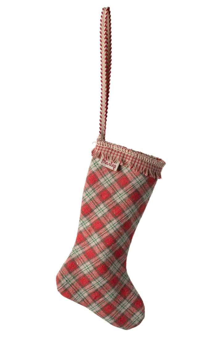 Forudbestilling - Maileg - Strømpe Ophæng, Tern - Rød Jul