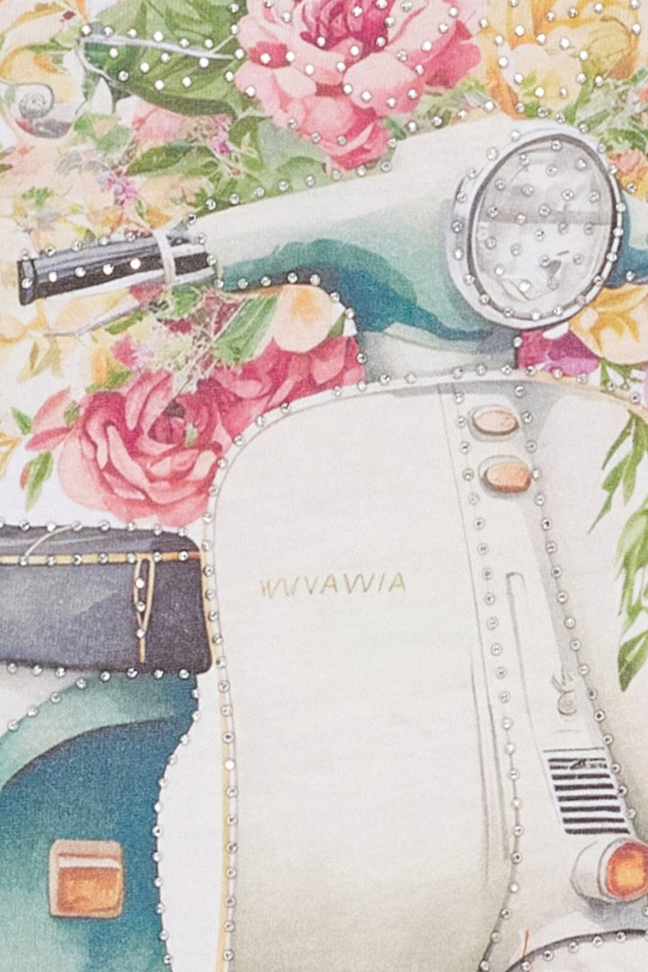 Marta Du Chateau - Mdcmarie T-Shirt 1535 - White Vespa