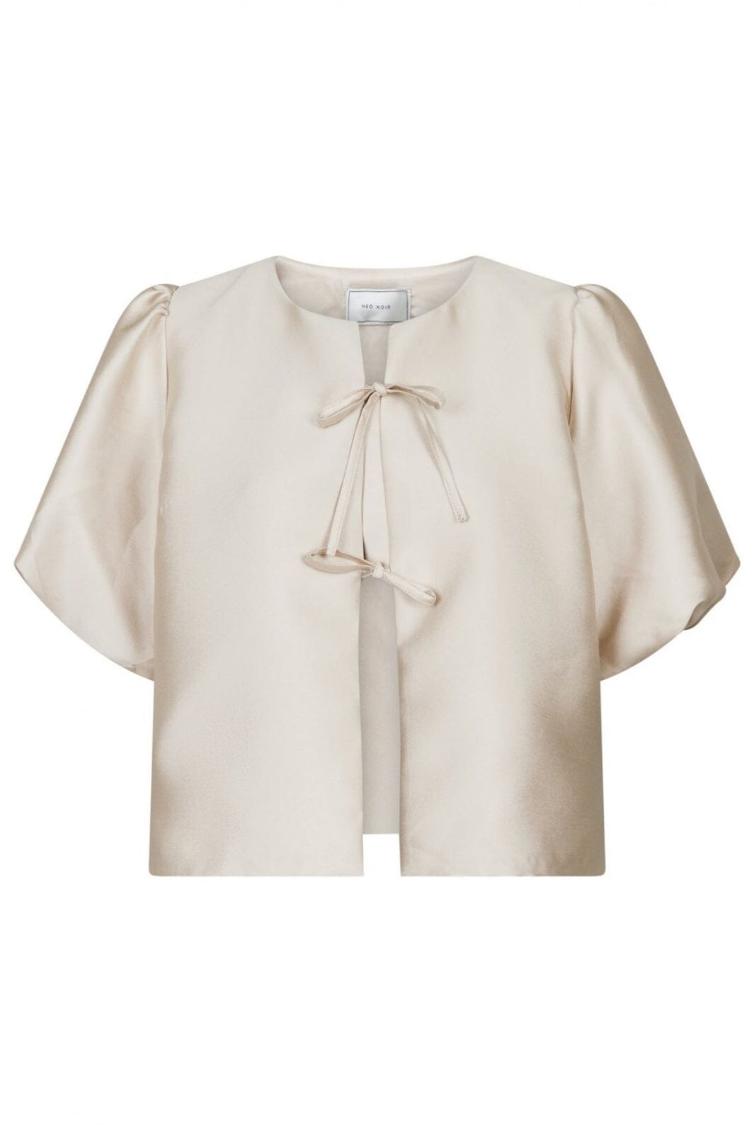 Forudbestilling - Neo Noir - Aska Dull Satin Blouse - Sand Bluser