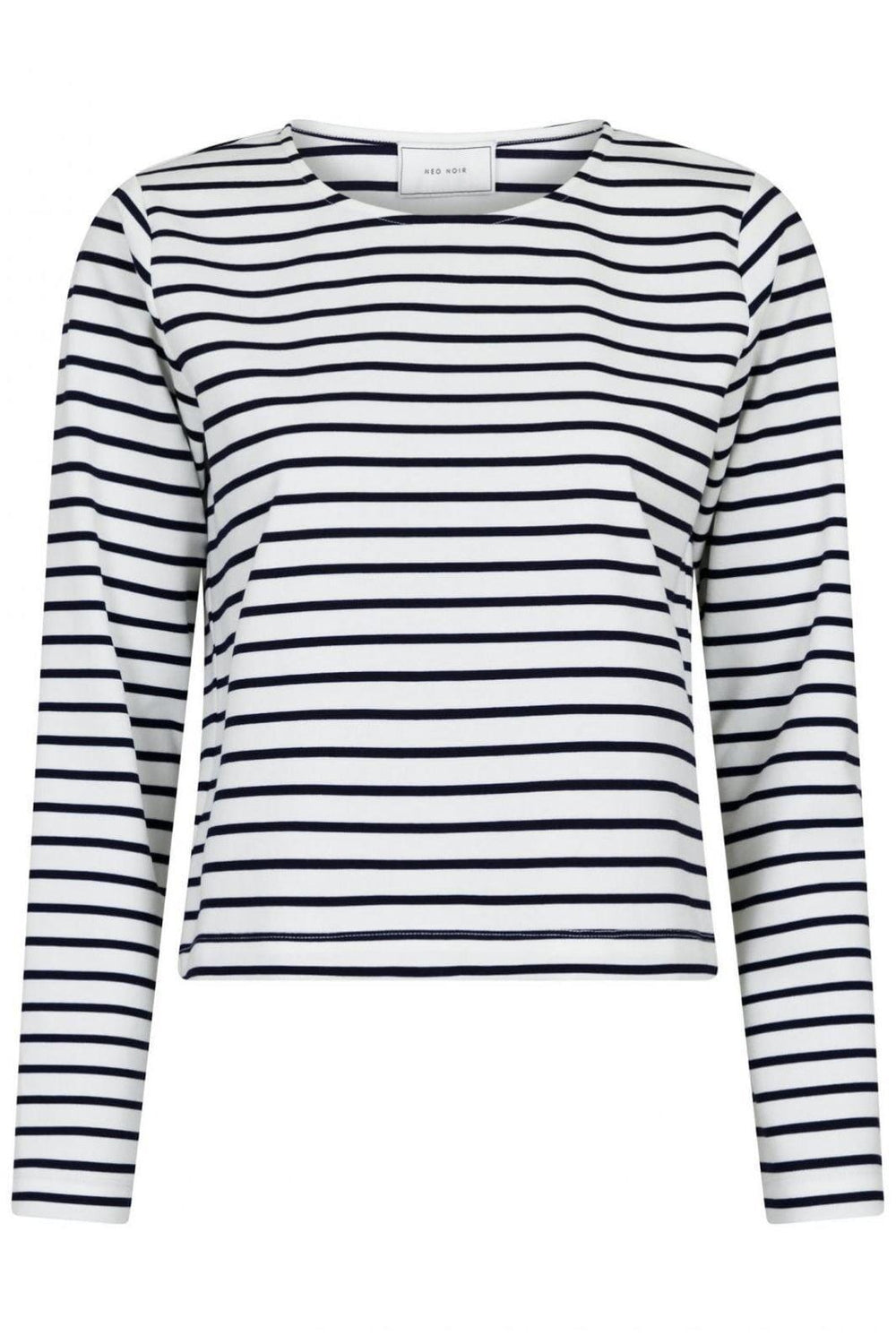 Forudbestilling - Neo Noir - Claudio Stripe Blouse - Navy Bluser