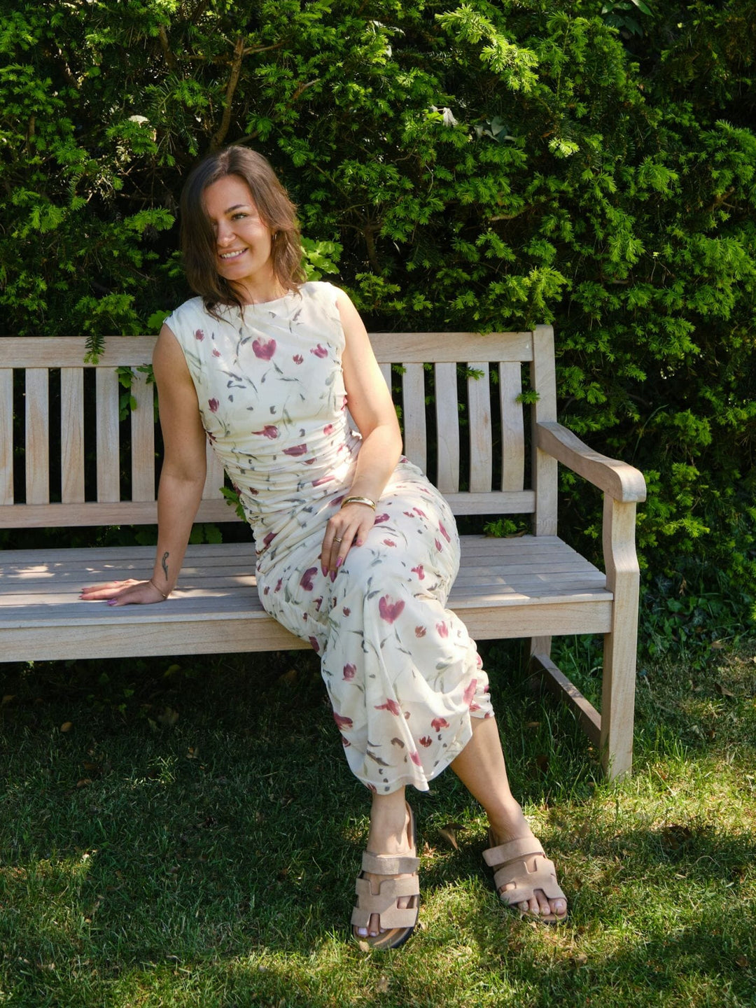 Forudbestilling - Neo Noir - Corilina Artist Mesh Dress 165661 - 122 - Creme Kjoler