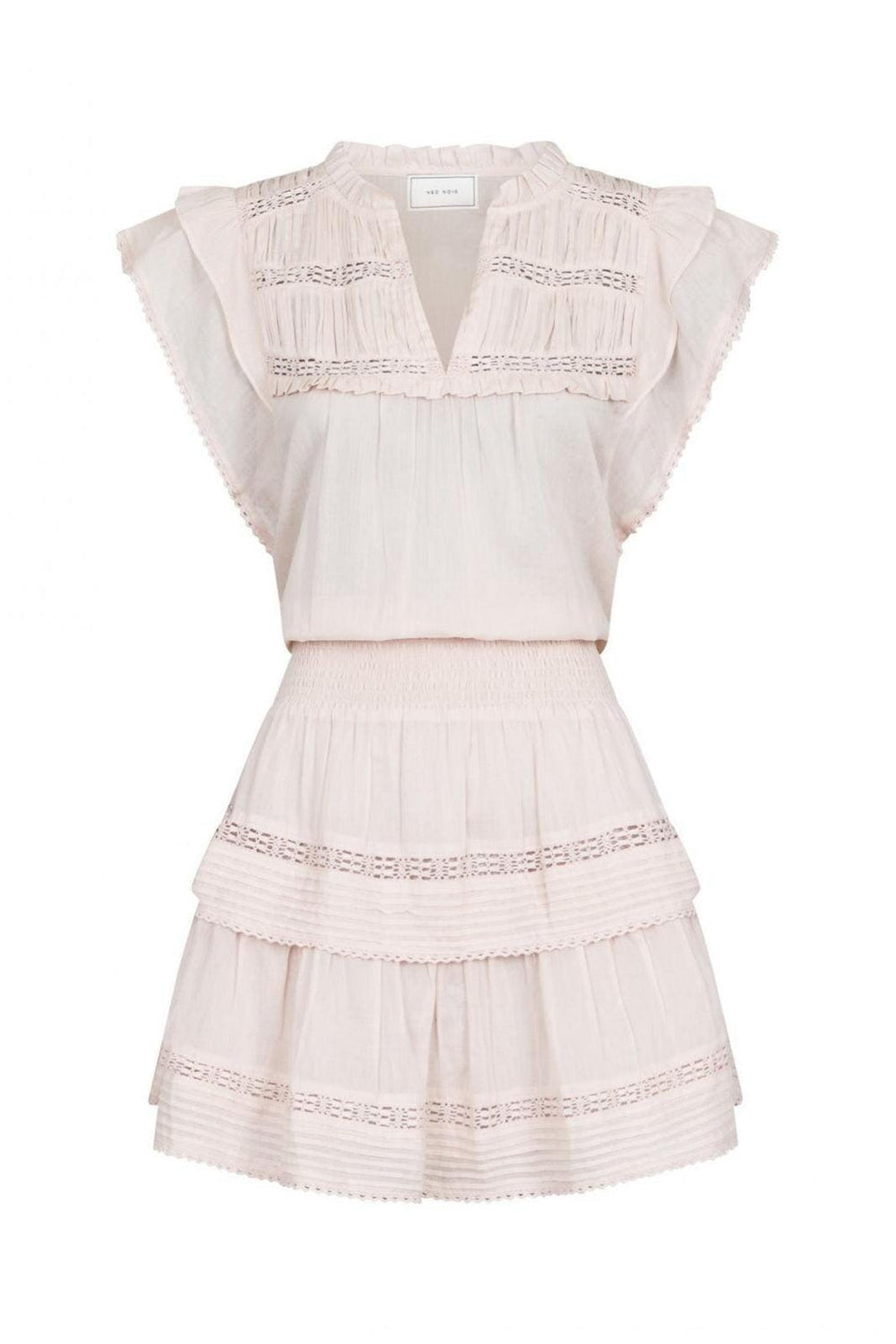 Forudbestilling - Neo Noir - Jarmy S Voile Dress - Light Pink Kjoler