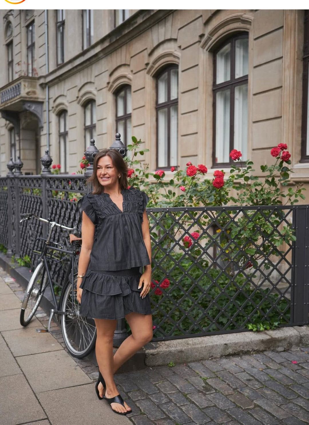 Forudbestilling - Neo Noir - Jayla Denim Top 164536 - 100 - Black Toppe