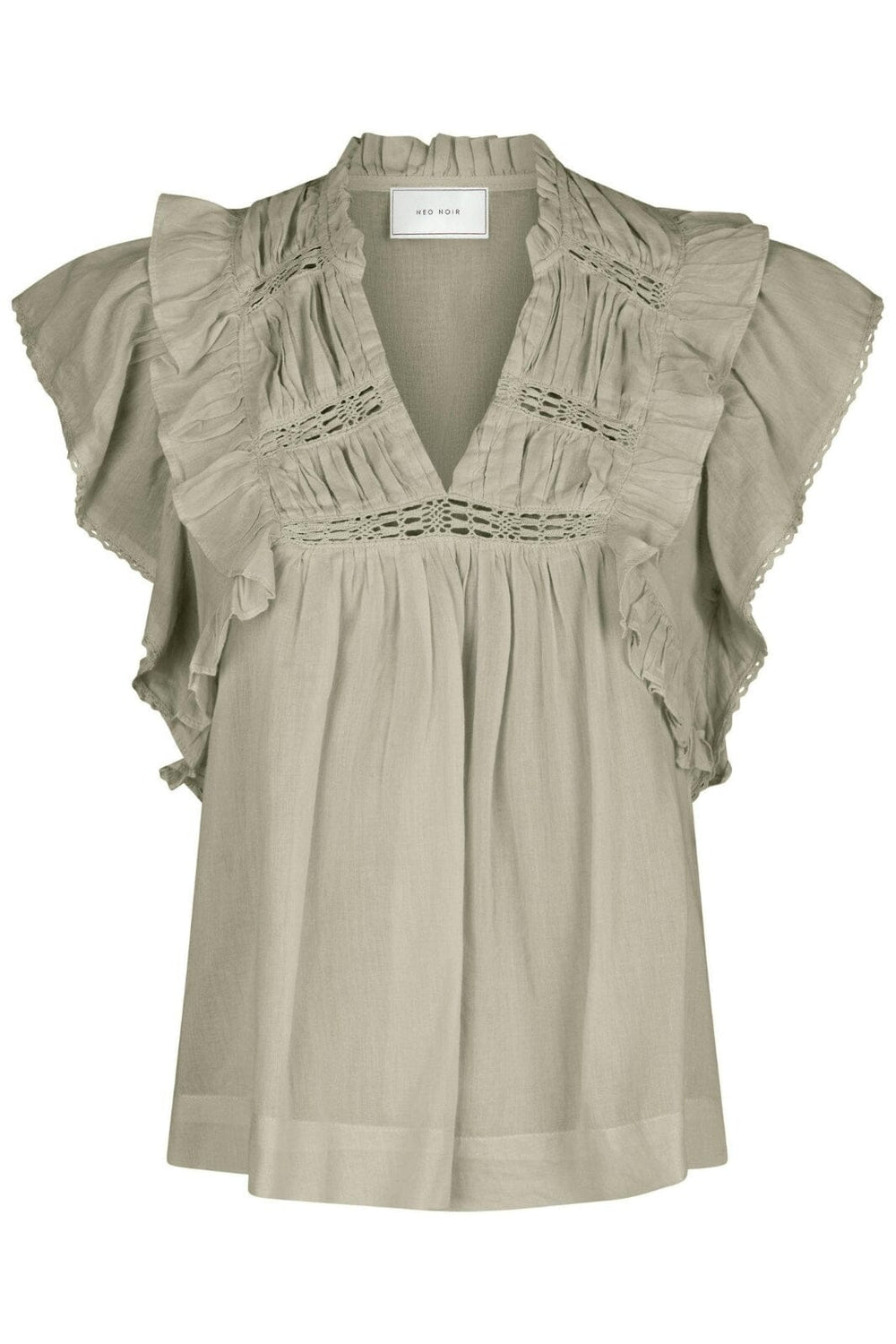 Neo Noir - Jayla S Voile Top 159881 - 627 - Smoke Green