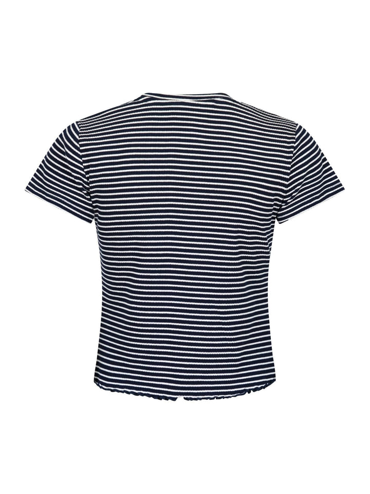 Neo Noir - Lonnie Stripe Tee - Dark Navy