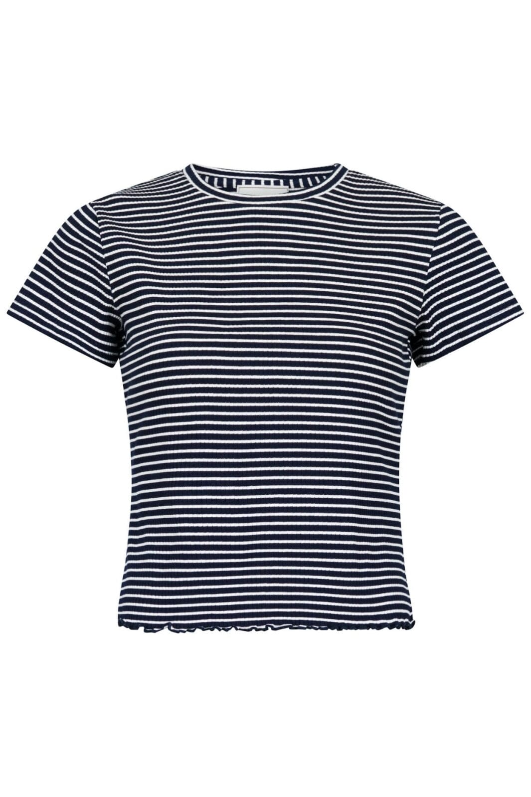 Forudbestilling - Neo Noir - Lonnie Stripe Tee - Dark Navy T-shirts