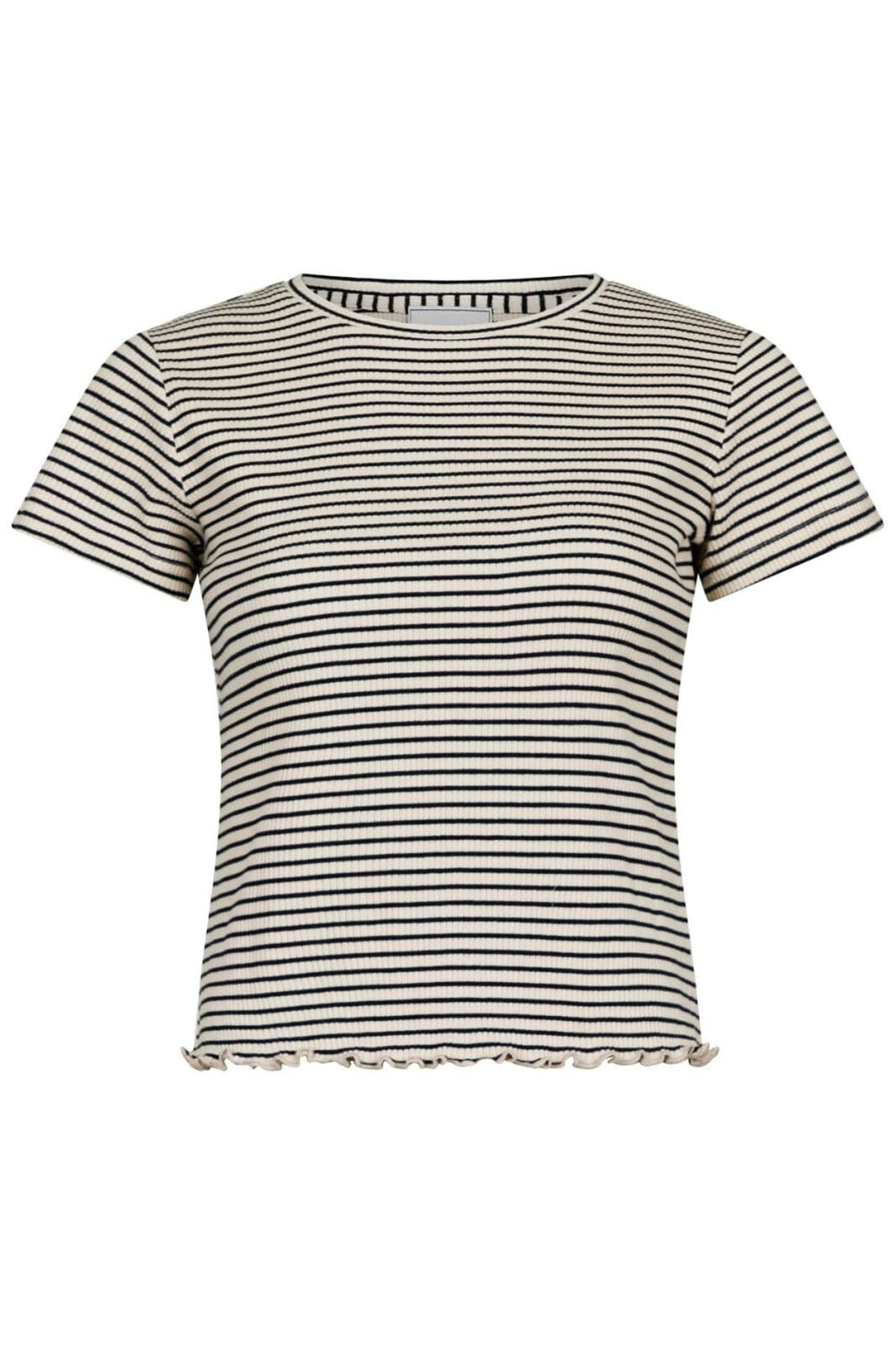 Forudbestilling - Neo Noir - Lonnie Stripe Tee - Sand T-shirts
