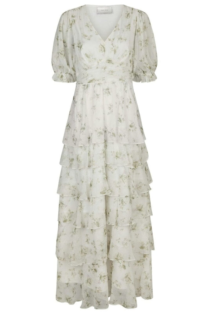 Forudbestilling - Neo Noir - Noorie Flower Dress 165005 - 121 - Off White Kjoler