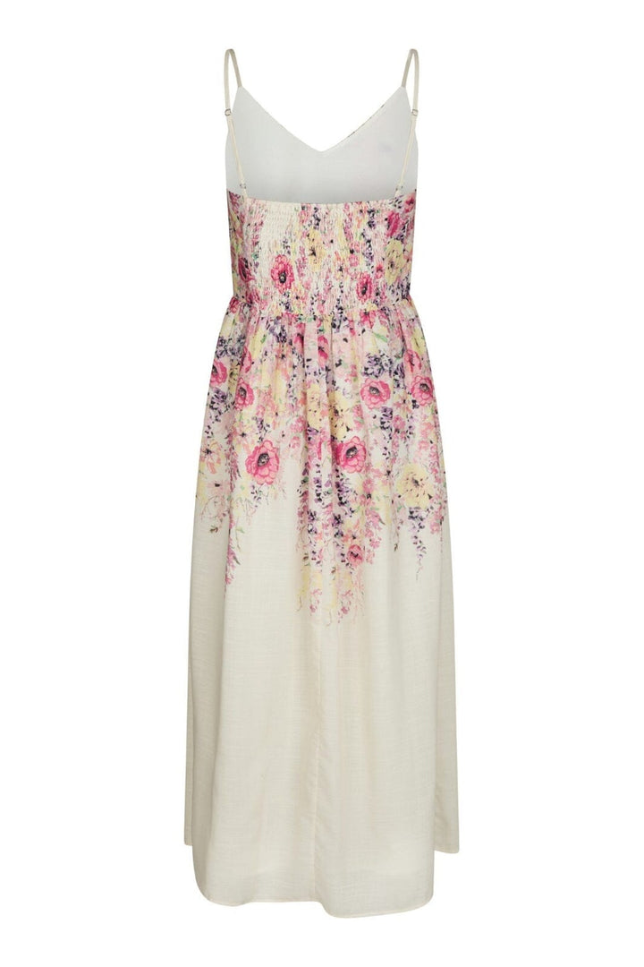 Neo Noir - Sanni Flower Print Dress 166178 - 124 - Ivory