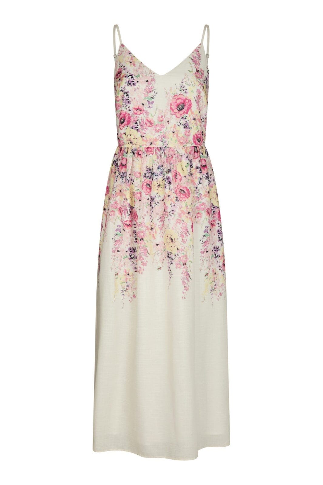 Neo Noir - Sanni Flower Print Dress 166178 - 124 - Ivory