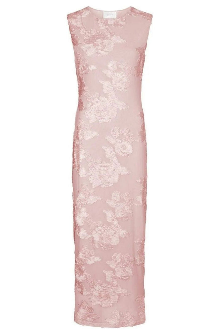 Forudbestilling - Neo Noir - Tiranna Big Flower Mesh Dress 166824 - 754 - Light Pink Kjoler