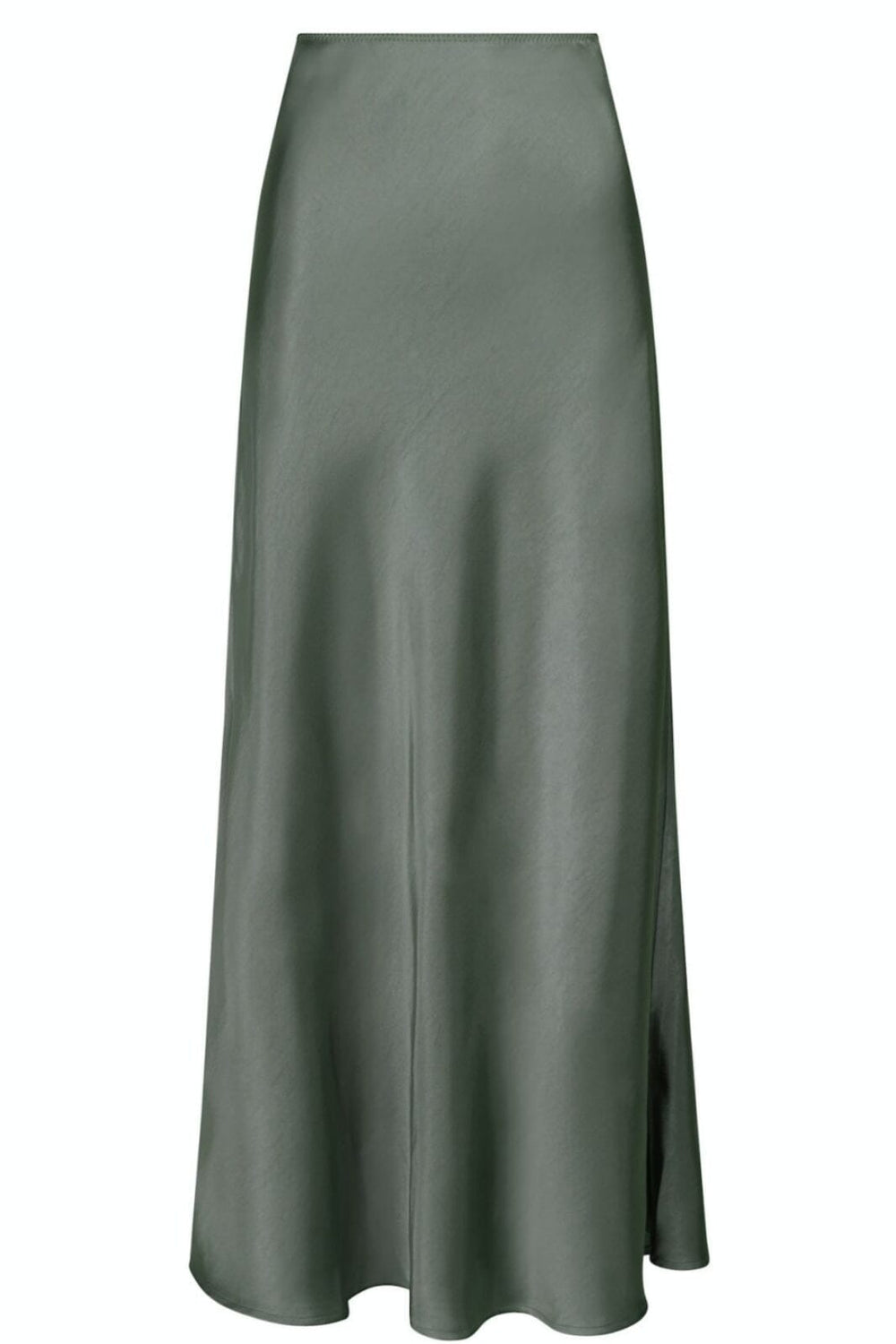 Forudbestilling - Neo Noir - Vicky Heavy Sateen Skirt - Smoke Green - (Februar) Nederdele