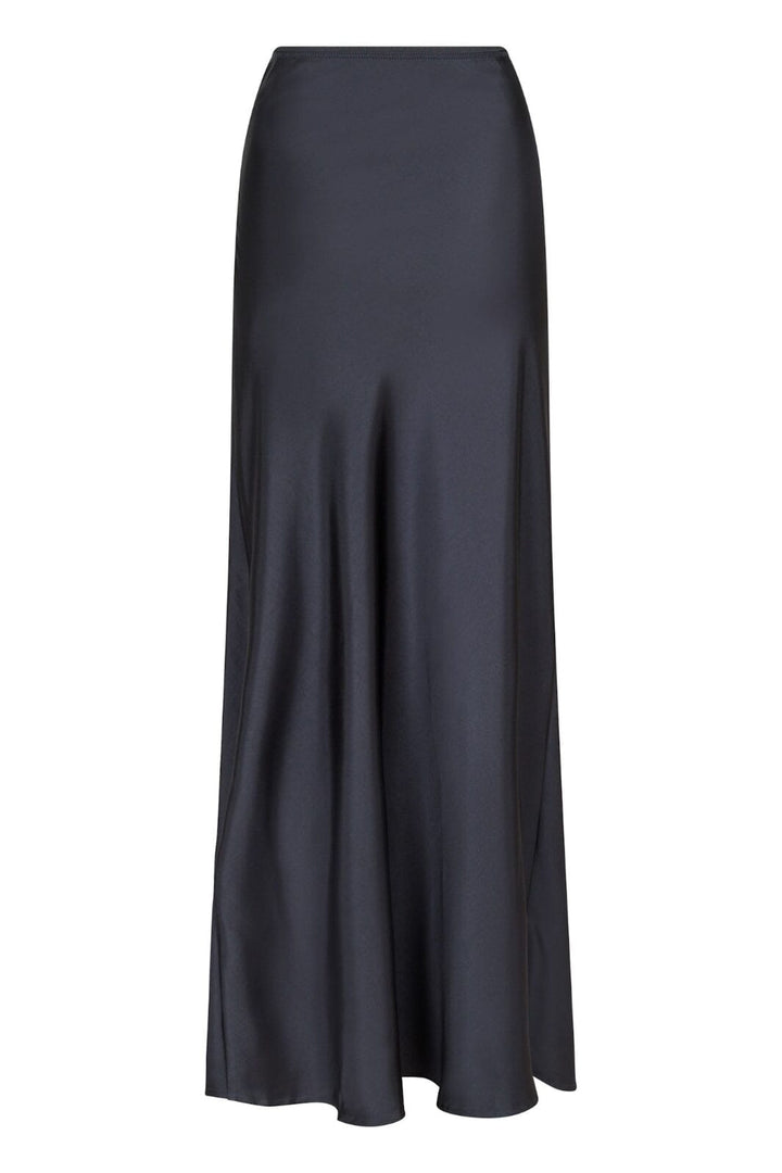Forudbestilling - Neo Noir - Vicky Heavy Sateen Skirt - Steel Grey Nederdele