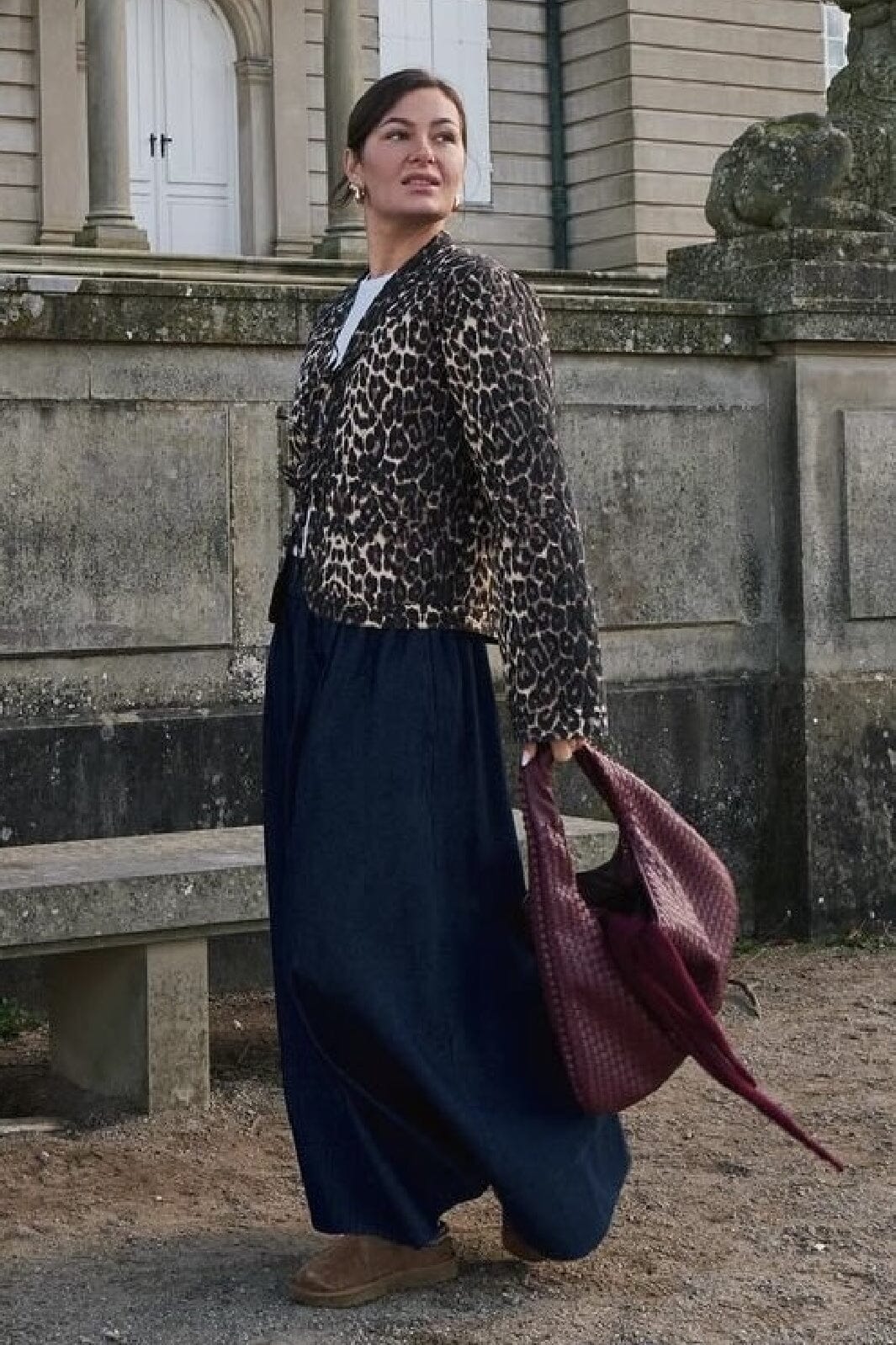 Forudbestilling - Neo Noir - Yara Denim Long Skirt - Dark Blue Nederdele