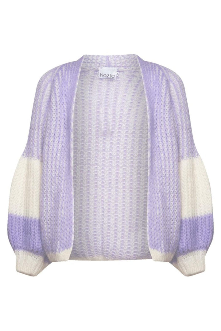 Noella - Liana Knit Cardigan - 1121 Lavender/White