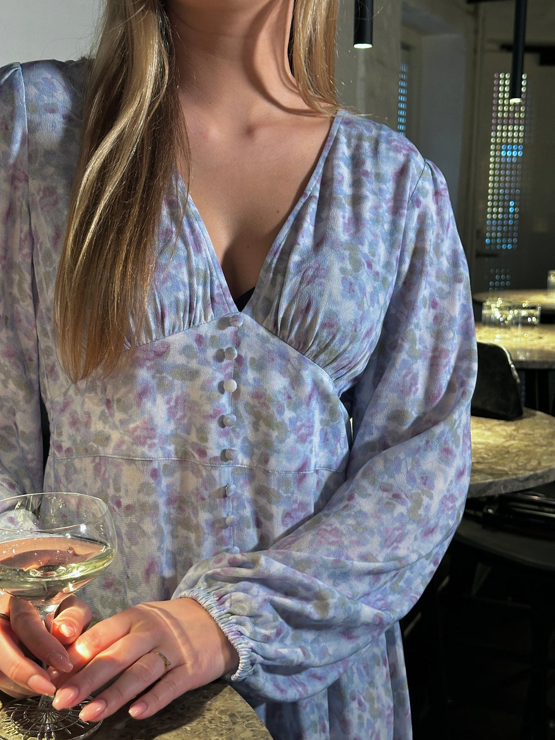 Forudbestilling - Noella - Lilith Maxi Dress 14160005 - 1390 - Cinthia Blue Print Kjoler