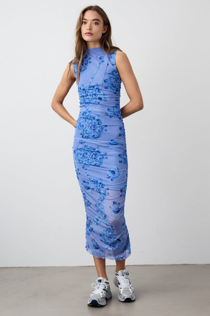 Forudbestilling - Noella - Sutton Dress - 1291 Tobi Blue Print Kjoler