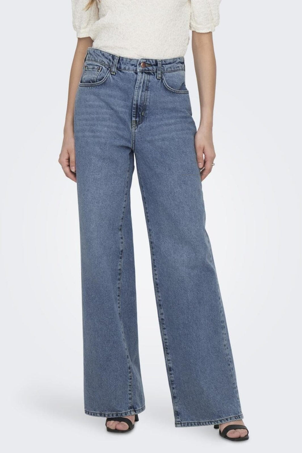 Forudbestilling - Only - Onlhope Wide Rea345 - 3562394 Light Blue Denim Jeans
