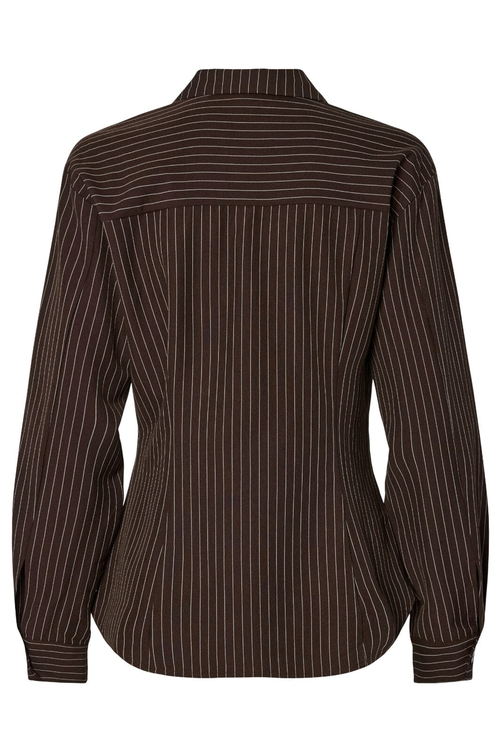 Pieces - Pcanja Ls Fitted Shirt - 4976599 Delicioso Pinstripe