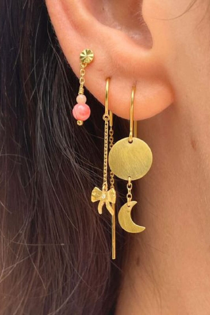 Stine A - Sun And Moon Earring - Single - 1359-02-S