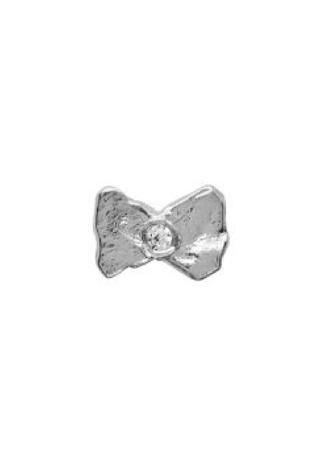 Stine A - Tres Petit Bow Earring Silver - Single - 1356-00