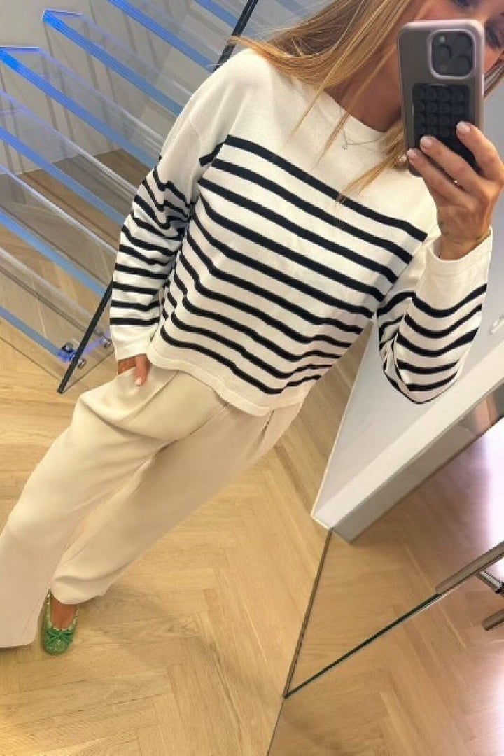 Forudbestilling - Valentin Studio - Pretty Pants Wide - Ivory Bukser