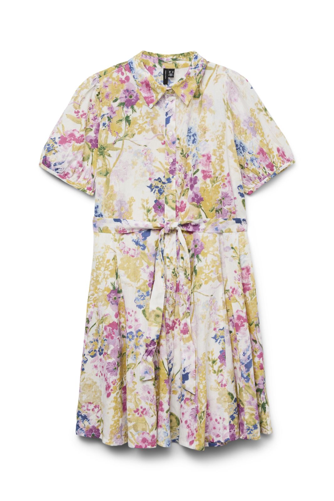 Vero Moda Vmdicthe 2/4 Short Volume Dress 4677272 Snow White Lucky