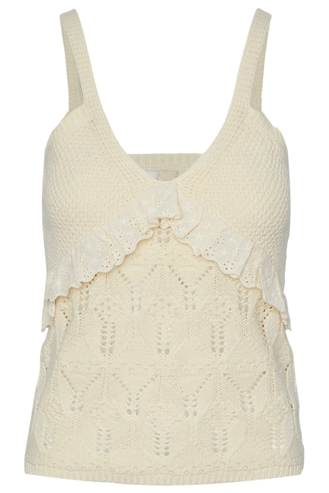 Forudbestilling - Y.A.S - Yasace Sl Knit Top Fest - Birch (Marts)