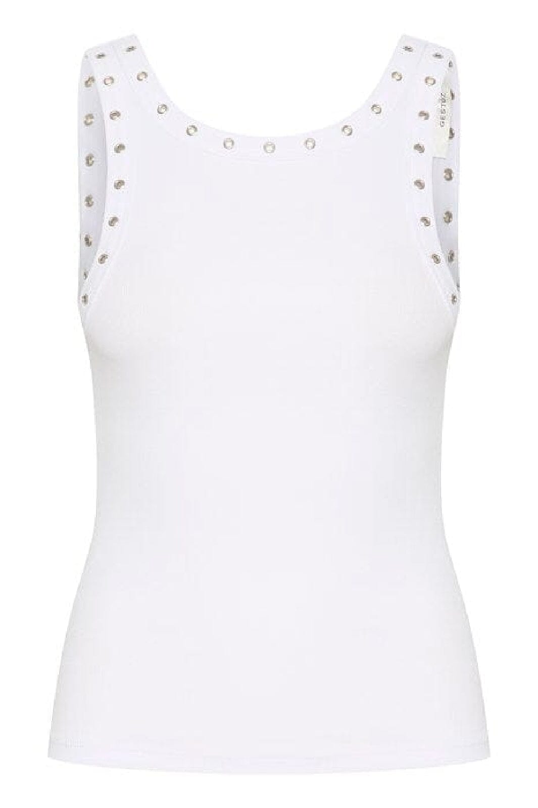 Gestuz - DrewGZ eyelet tank top - Bright White