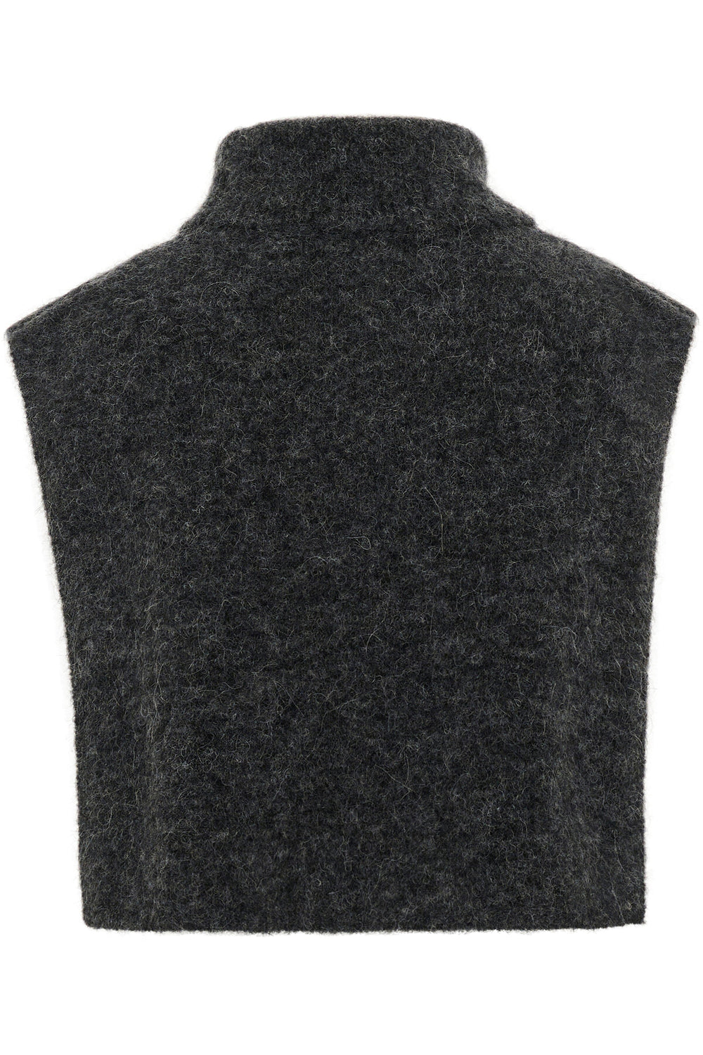 Gestuz - Gzalpha Open-Side Rollneck 10910452 - 106286 - Charcoal Melange Toppe