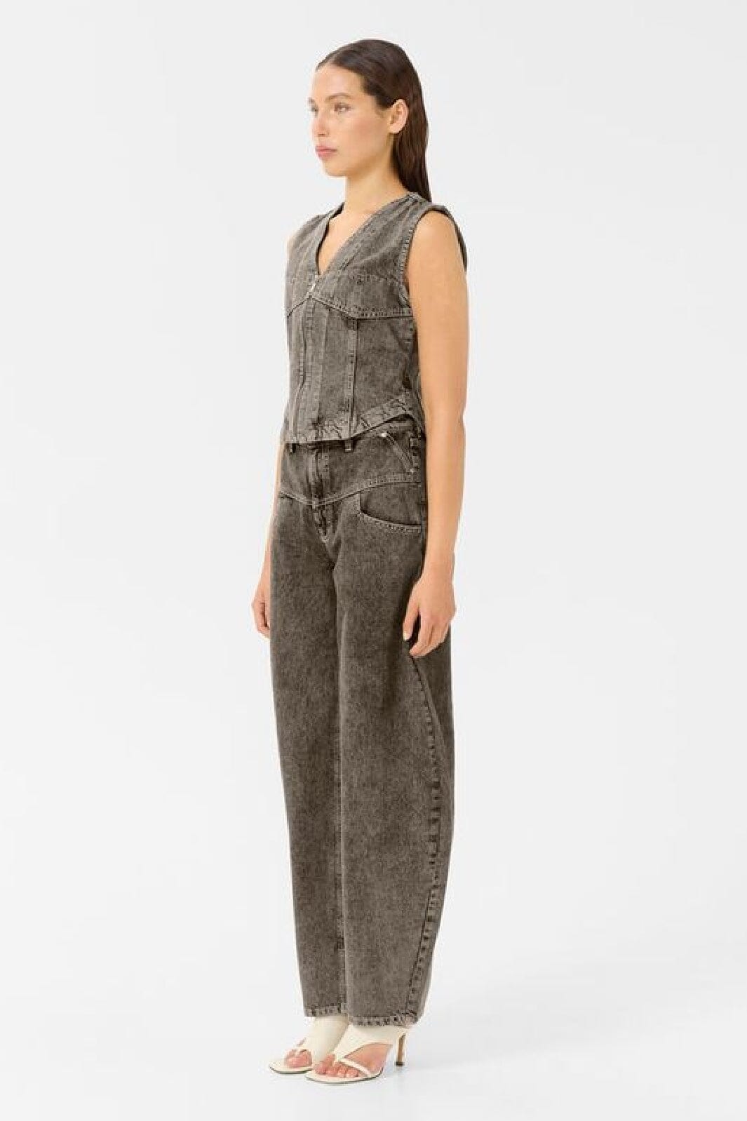 Gestuz - Gzjosie Barrel Jeans 10910303 - 107905 - Greige Denim Wash