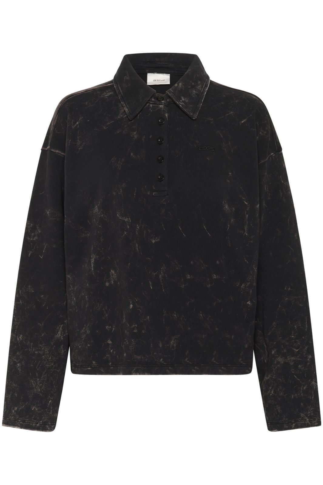 Gestuz - Gzneia Polo 10910662 - 108377 - Black Brown Washed Skjorter